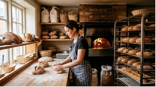Fresh artisan breads and pastries
